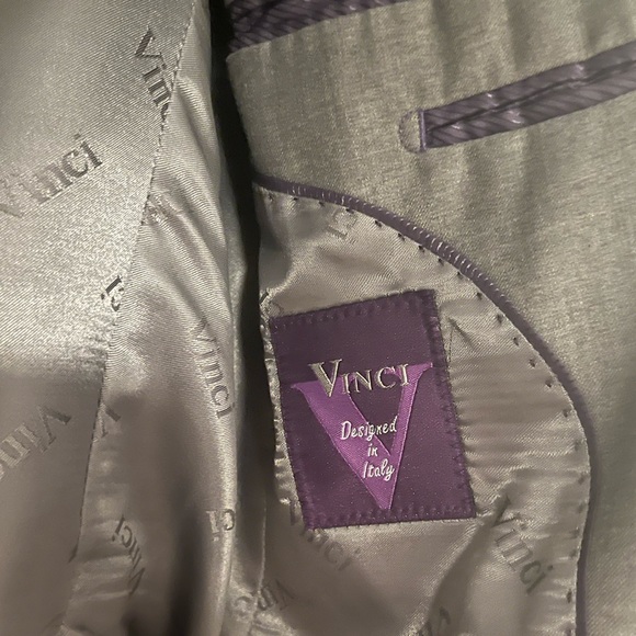 Vinci Gray Men’s Suit Coat - Picture 5 of 6